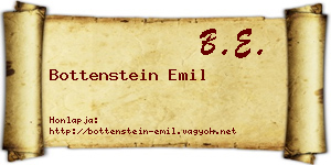 Bottenstein Emil névjegykártya